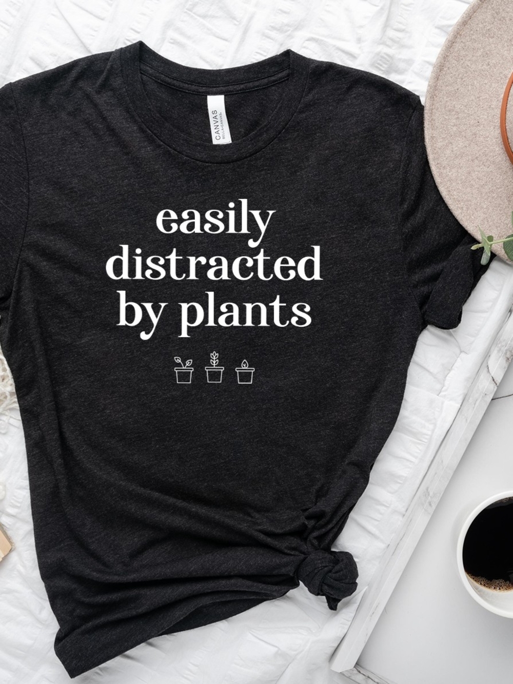Easily Distracted By Plants Graphic Tee - MEDIUM